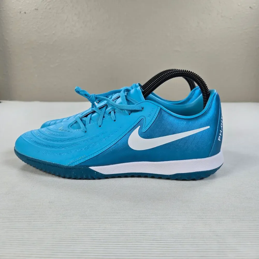 Nike Phantom GX 2 Academy IC Blue Fury White Soccer Shoe Men's Size 8